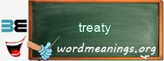 WordMeaning blackboard for treaty